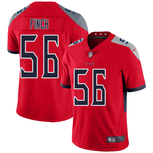 Tennessee Titans Limited Red Men Sharif Finch Jersey NFL Football 56 Inverted Legend